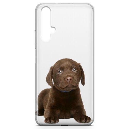 Honor View 20 Kılıf Yavru Labrador Arka Kapak Koruma Desenli Full Koruyucu