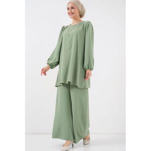 Ayrobin Tunik Pantolon Alt Üst Takım 6712 - Çağla