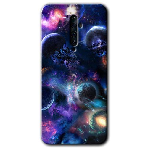 OPPO Oppo Reno 2z Kılıf HD Desen Baskılı Arka Kapak - Gezegen Karışımı
