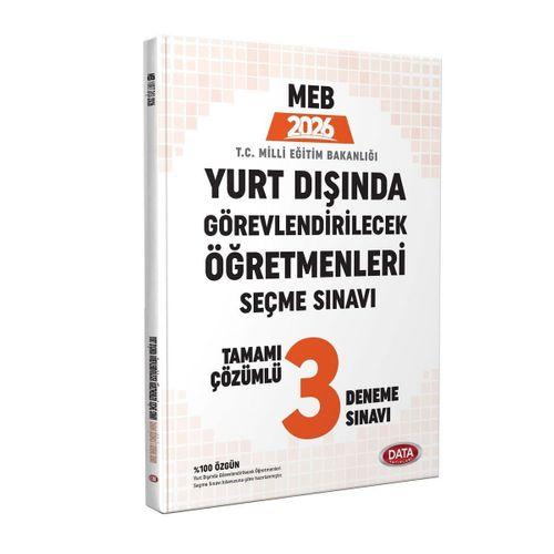 2026 Yurt Dışında Görevlendirilecek Öğretmenleri Seçme Sınavı Tamamı Çözümlü 3 Deneme Sınavı Data Yayınları