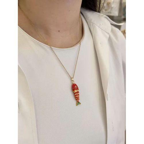 Balık Kolye - Kırmızı