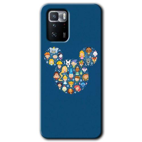 Xiaomi Poco x3 GT HD Baskılı Kılıf + 9D Tam Ekran Koruyucu - Mickey