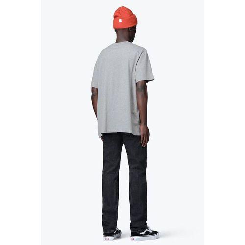 % 100 Pamuk Relaxed Fit Bisiklet Yaka T Shirt Erkek T Shirt A2082
