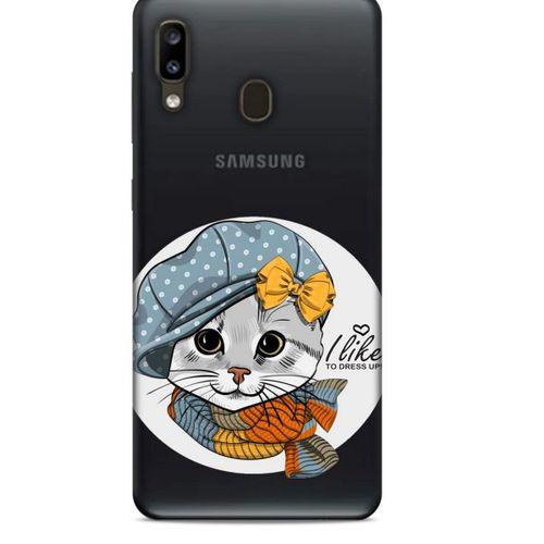 Zoologix (43) Samsung Galaxy A11 Şeffaf Kılıf Silikon Desenli