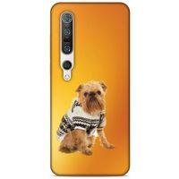 Xiaomi Mi 10 Pro Kılıf Köpek Kıyafetleri (28) Arka Kapak Brüksel Griffonu Hırka