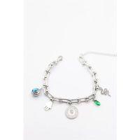 Charm Tfn Zincir Bileklik - Gümüş