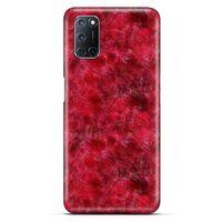 Mermer Desenli (6) Tema Silikon Kılıf Kırmızı Alcatel 3x 2020 Kılıf