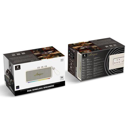 Lenyes S876 Supreme Serisi RGB Işıklı Taşınabilir Su Geçirmez TWS Bluetooth Hoparlör v5.3 45W