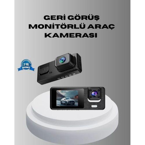 Park Modlu 3 Kameralı Araç Kayıt Cihazı 1080p Ön Kamera 2’’ Ekran
