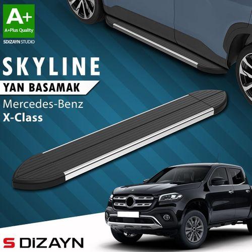 S-Dizayn Mercedes X-Class Skyline Krom Yan Basamak 203 Cm 2018-2020 A+ Kalite