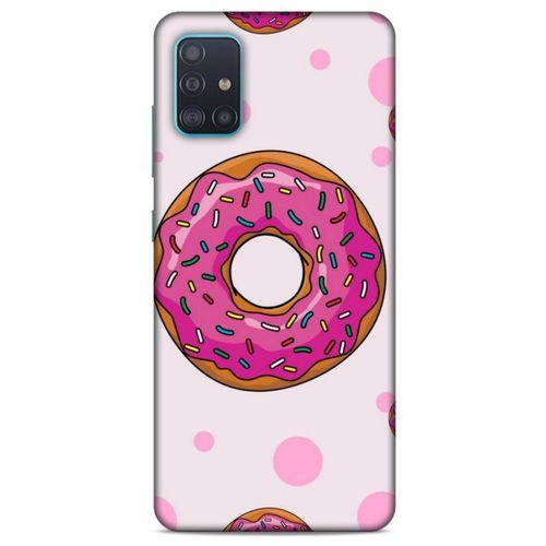 Samsung Galaxy A51 Uyumlu Kılıf Pembe Delisi (25) Antişok Kapak Donut