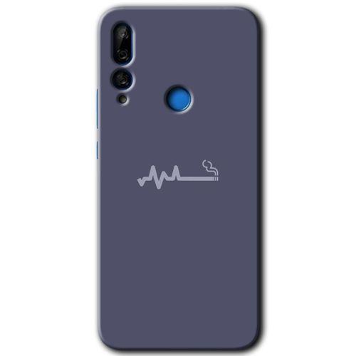 Huawei Y9 Prime 2019 HD Baskılı Kılıf + 9D Tam Ekran Koruyucu - Sigara Zararlıdır