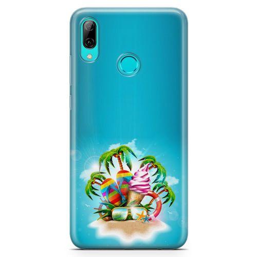 Huawei Y7 2019 Kılıf Terlik Gözlük Dondurma Arka Kapak Koruma Desenli Full Koruyucu