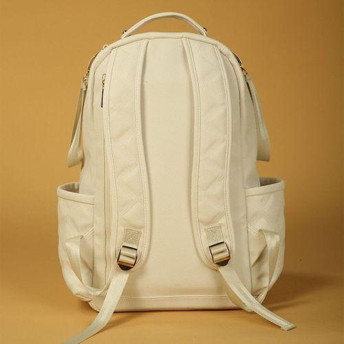 M&Y M&Y Oeste Deri Anne Bebek Bakım Sırt Çantası 7300 Krem