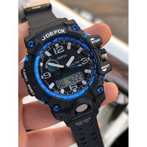 Joefox Digital Ve Analog 2 Yıl Garantili Kronmetre+Takvim+Alarm+Aydınlatma Erkek Kol Saati JOE.BK17