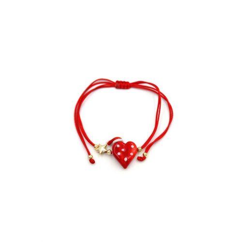 Murano Cam Yeni Yıl Bileklik - Kırmızı