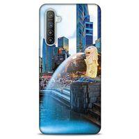 Oppo Realme XT Kılıf Dünya Mimarisi (47) Crystal Flex Kılıf Merlion Singapur