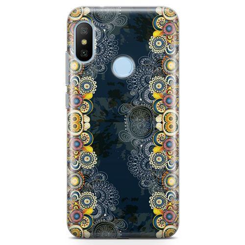 Xiaomi Mi A2 Lite Kılıf Ayçiçkli Motifler Arka Kapak Koruma Desenli Full Koruyucu