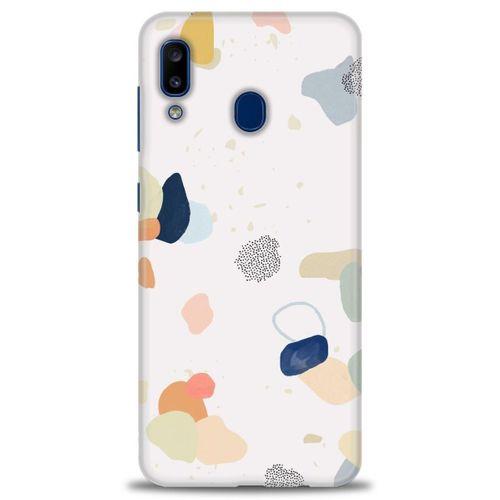 Samsung Galaxy A30 Kılıf HD Baskılı Kılıf - Benekler ve Renkler + Tam Ekran Koruyucu