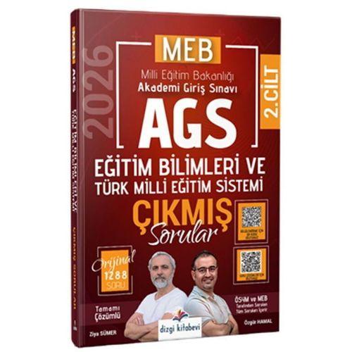 2026 MEB AGS Tamamı Video Çözümlü Eğitim Bilimleri ve Türk Milli Eğitim Sistemi Çıkmış Sorular 2. Cilt Dizgi Kitap