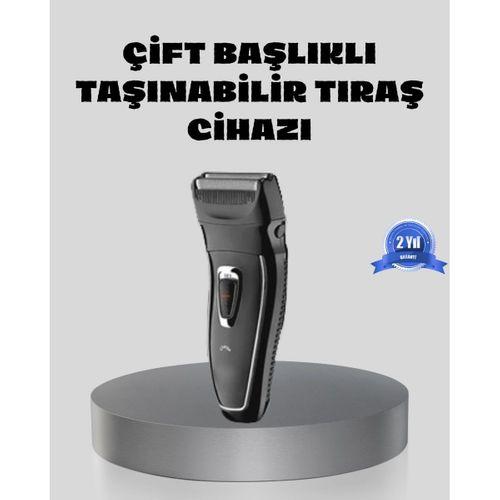 Erkek Tıraş Makinesi Kablosuz Kuru Tıraş Folyo Başlık Yıkanabilir Gövde