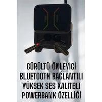 Powerbankli Bluetooth Kulaklık Yüksek Ses Kaliteli Kablosuz