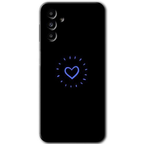 Galaxy M23 Kılıf HD Desen Baskılı Arka Kapak - Heart Strokes + Kırılmaz Cam