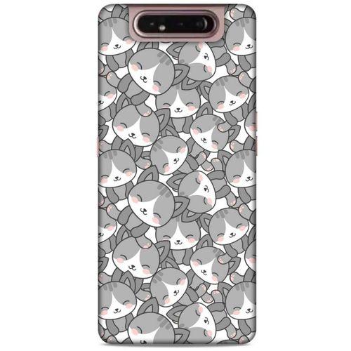Lopard Samsung Galaxy A80 Uyumlu Kılıf Kediler (21) Koruyucu Kapak 1001 Kedi