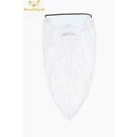 Beyaz Renk Lastikli Uzun Takma Sakal 40 cm