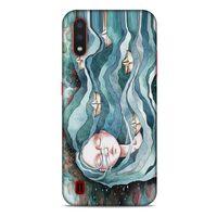 Samsung Galaxy A01 Kılıf Depresyon (45) Liquid Air Kılıf Bordo Gri