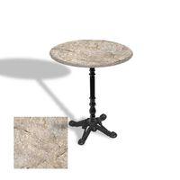 Dockers Çipa 1004 Döküm Ayak Yuvarlak Masa Çap 80cm - (Werzalit, Wermodin ve Allzalit Tabla) - Scala Marble