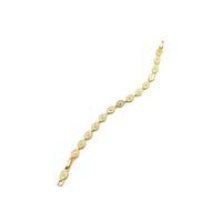 Taşlı Göz Bileklik - Altın