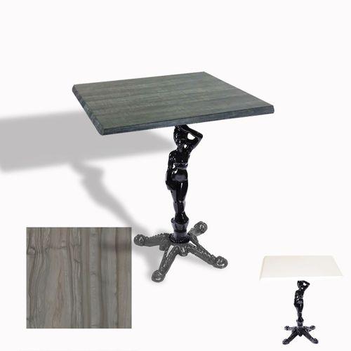 Dockers Çipa 1003 Döküm Ayak Kare Masa 60X60 cm - (Werzalit, Wermodin ve Allzalit Tabla) - Magma