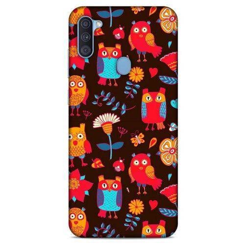 Baykuşlar (12) Desenli Silikon Kapak Telefon Kabı Samsung Galaxy A11 Kılıf