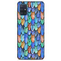 Samsung Galaxy A51 Kılıf Desenli Özel Seri Tüyler (37) Silicone Cover