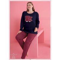 Büyük Beden Pamuklu Ayıcık Desenli Pijama Takımı