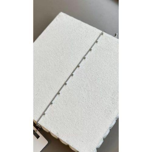 Boncuklu Yıldız Bileklik - Gümüş