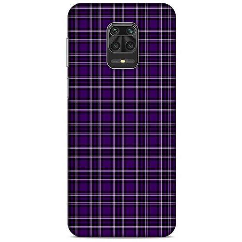 Xiaomi Redmi Note 9S Uyumlu Kılıf Mor Delisi (11) Tam Koruma Çizgili