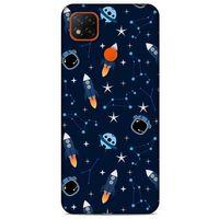 Xiaomi Redmi 9C Uyumlu Kılıf Mavi Delisi (22) Tam Koruma Kılıfı Astronot