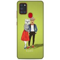 Samsung Galaxy A21s Kılıf FunnyMaX (14) Lansman Kılıf Fıstık Yeşili