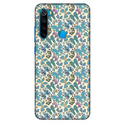 Xiaomi Redmi Note 8 Kılıf Kelebek Etkisi (18) Telefon Kılıfları Şeker Pembe