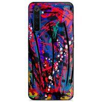 Lopard Oppo Realme 6 Uyumlu Kılıf Soyut Sanat (46) Desenli Core Armor Kılıf