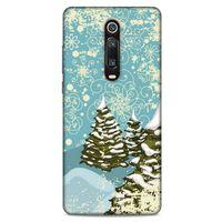 Xiaomi Mi 9T Pro Kılıf Snowix (29) Arka Koruma Kılıfı Yeşil Krem