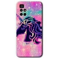 Redmi 10 Kılıf HD Desen Baskılı Arka Kapak - Unicorn Kristal