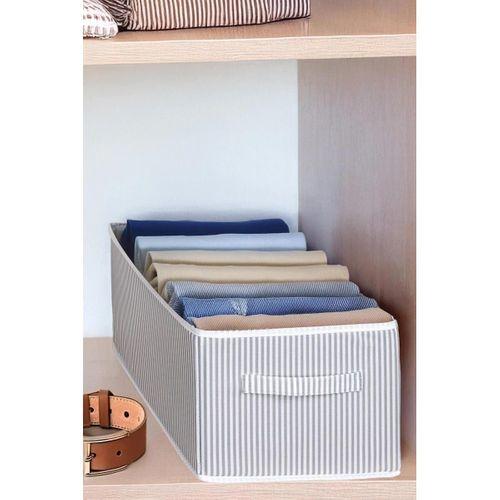 Dolap içi Pantolon Düzenleyici Saklama Kutusu Organizer Çizgili