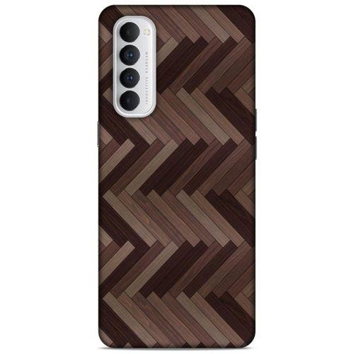 Lopard Oppo Reno 4 Pro Uyumlu Kılıf Wood'X (33) Hybrid Kılıf Baskılı