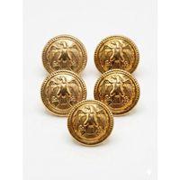 Hava Kuvvetleri Sari Renkli Harici Ceket - Tören Merasim İcin Büyüük Ceket Düğmesi - 5 Adet Düğme