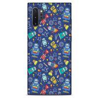 Retro (7) Desen Telefon Kılıfı Renkli Samsung Galaxy Note 10 Plus Kılıf