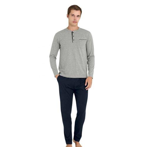 Kly Midi Yaka Erkek Uzun Kollu Kışlık Pijama 9250