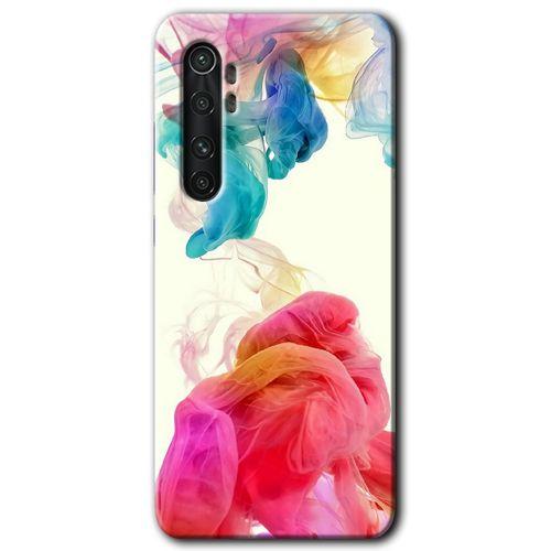Xiaomi Mi Note 10 Lite Kılıf HD Desen Baskılı Arka Kapak + Temperli Cam - Gökkuşağı Color